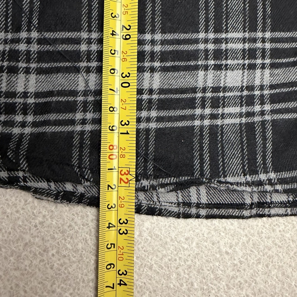 Jackson Hole Flannel Shirt Men's XXL‎ Plaid Black  Button Long Sleeve Pocket NWT - Picture 6 of 9